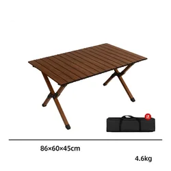 Стіл кемпінговий складний Roll Table 58–86 см, вуглецева сталь, портативний з чохлом