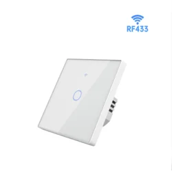 Сенсорний одноклавішний білий вимикач WHC01 (Тип 86)