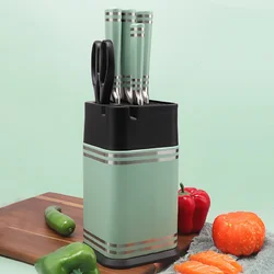 Набір кухонних ножів з нержавіючої сталі в зеленому кольорі