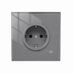 Розумна ZigBee розетка сіра Moes (EU стандарт, 16A) з моніторингом енергоспоживання