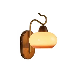 Настінний світильник Nordic Retro, купол / дерево + метал