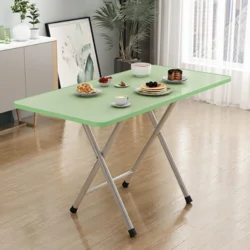 Складний стіл, 60х40х50, зелений, зі срібними ніжками, одна перегородка