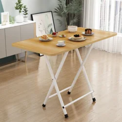 Складний стіл, 80х40х72, принт дерево, з білими ніжками, дві перегородки