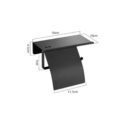 Настінний тримач для туалетного паперу з нержавіючої сталі з полицею для телефону