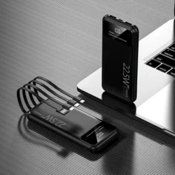 Портативний зарядний пристрій (Power Bank) DX67 20000 мА·год з кабелем, ультратонкий зовнішній акумулятор
