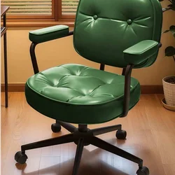 Офісне комп’ютерне крісло з підлокітниками та регулюванням висоти, поворотне, на колесах