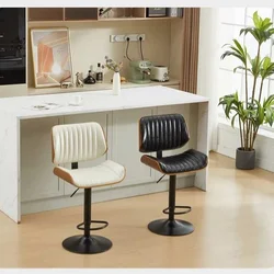 Барний стілець з масиву дерева, поворотний, регульована висота, сучасний мінімалізм