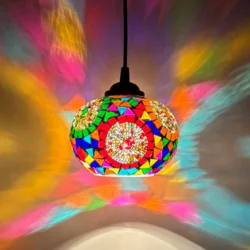 Підвісний світильник, мозаіка, кольоровий D