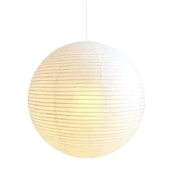 Паперовий бежевий ліхтар в японському стилі, креативний абажур, 40 см, + патрон для лампи, +лампочка