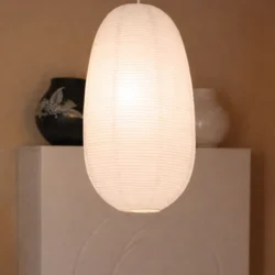 Паперовий ліхтар в японському стилі, креативний абажур, овальний, + патрон для лампи, +лампочка