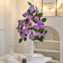 Світлодіодна лампа у формі трояндового дерева, фіолетове світло