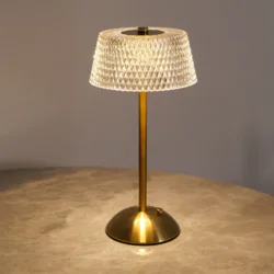 Настільна LED лампа у скандинавському стилі з сенсорним керуванням, тонка ніжка