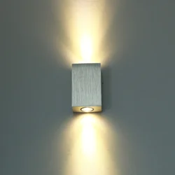 Настінний LED світильник Up & Down з алюмінію, 2W, тепле світло