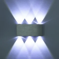 Настінний LED світильник Up & Down з алюмінію, 6W, біле світло