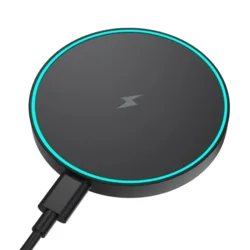Магнітний бездротовий зарядний пристрій, 15W швидка зарядка, чорний