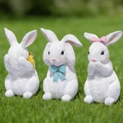 Декоративні фігурки «Три кролики – Не бачу, Не чую, Не говорю»