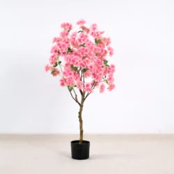 Штучне декоративне вишневе дерево рожевий цвіт у горщику, 120 см
