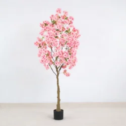 Штучне декоративне вишневе дерево рожевий цвіт у горщику, 160 см