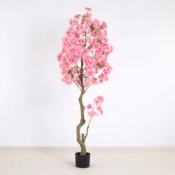 Штучне декоративне вишневе дерево рожевий цвіт у горщику, 180 см