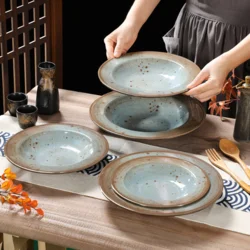 Глибока меламінова тарілка з широким бортиком, 27,8 см