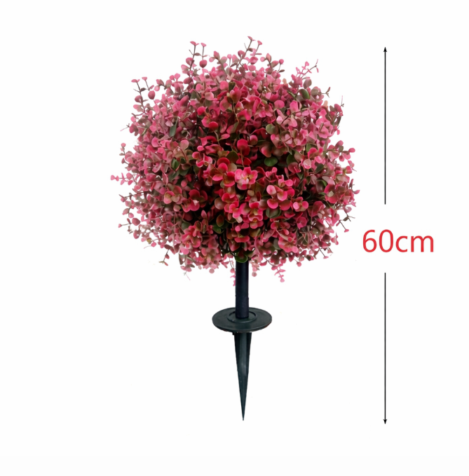 Декоративне штучне дерево з рожевими квітами для саду