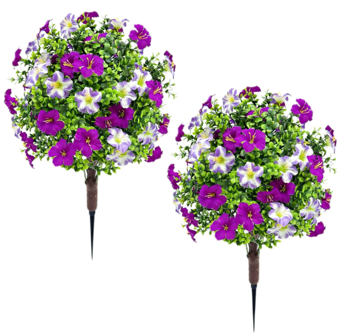 Декоративне садове дерево з квітами (штучна топіарна куля)