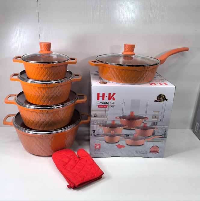 Набір кухонного посуду H-K Granite Set 10 предметів