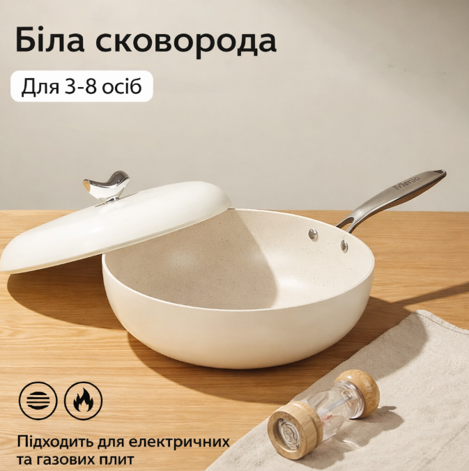 Сковорода Mingjue з антипригарним покриттям, 32 см