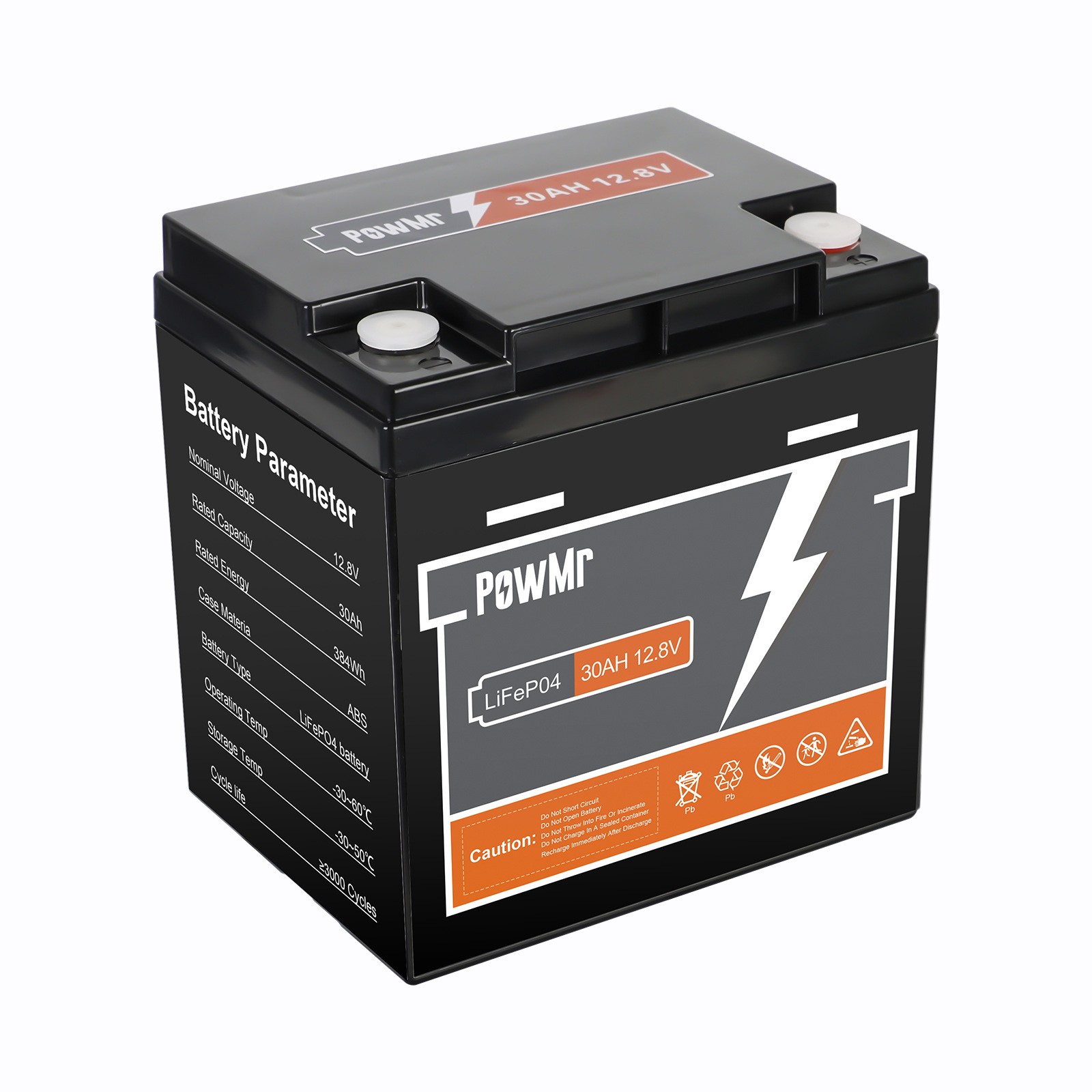 LiFePO4 акумулятор PowMr 12.8V 30Ah / 50Ah для портативних та домашніх енергосистем