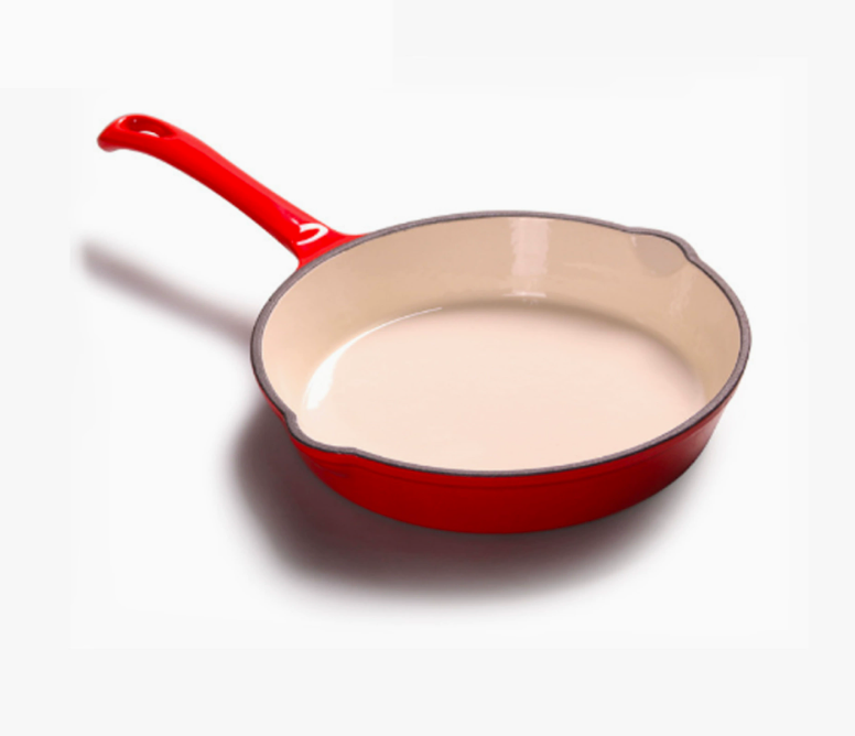 Чавунна емальована сковорода з антипригарним покриттям 20 см