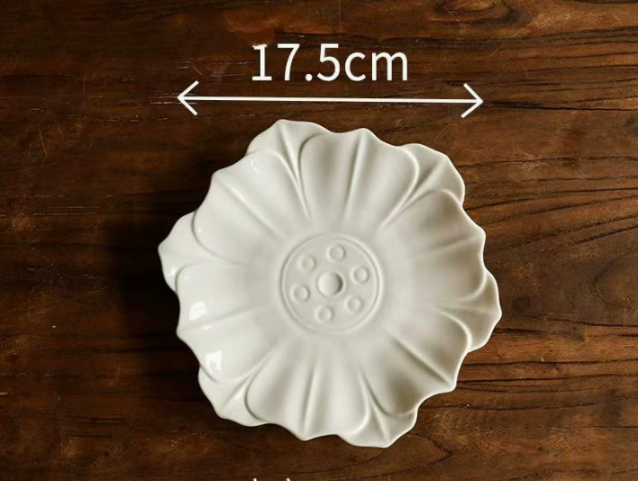 Керамічна десертна тарілка в ретро-стилі 17,5 см