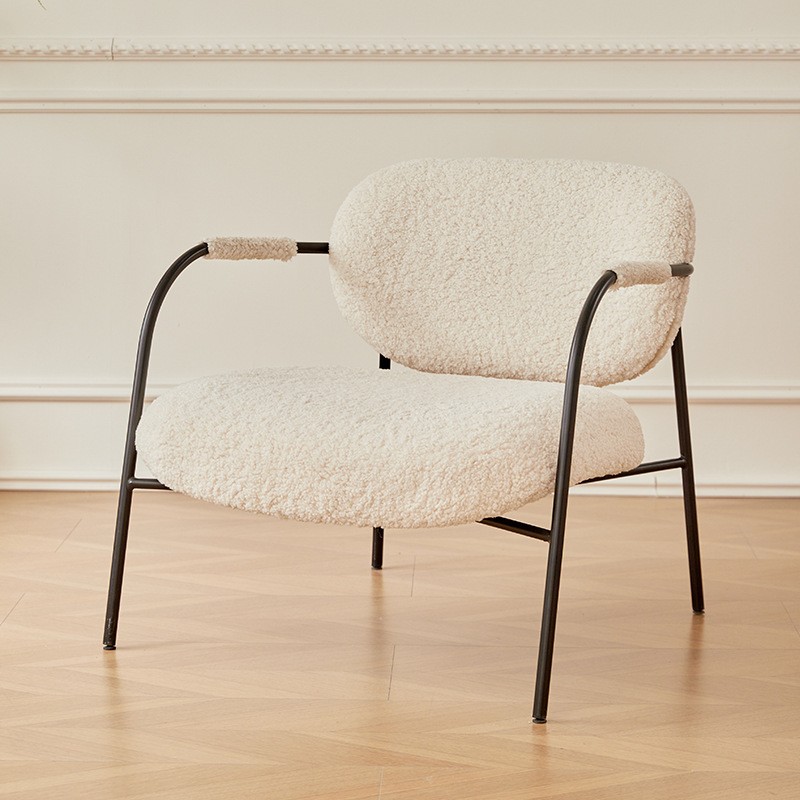 Крісло для вітальні, м’яке, з підлокітниками, металевий каркас, тканина