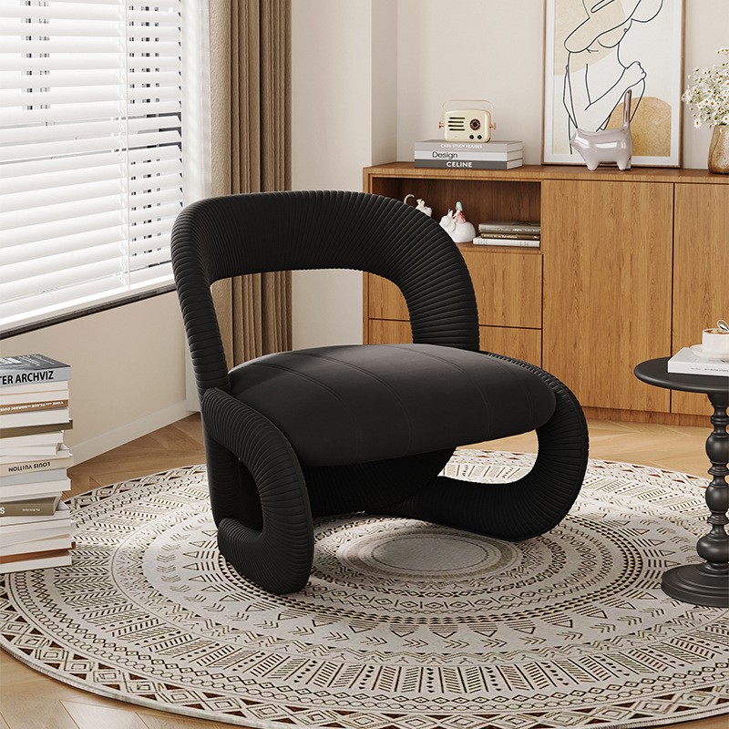 Крісло для вітальні, м’яке, велюр, сучасний дизайн