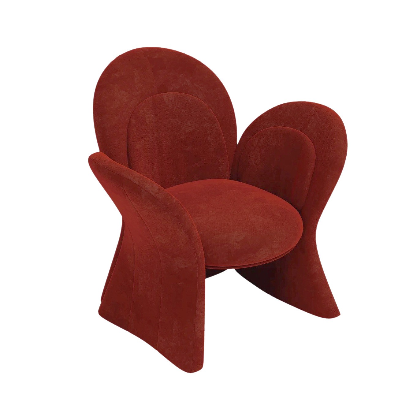 Крісло для вітальні Flower, м’яке, велюр, дизайнерське