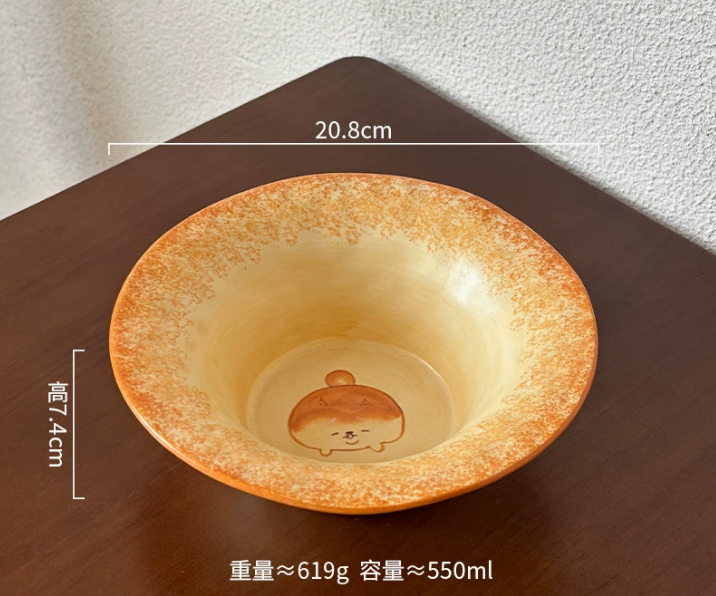 Керамічна глибока тарілка Shiba Inu