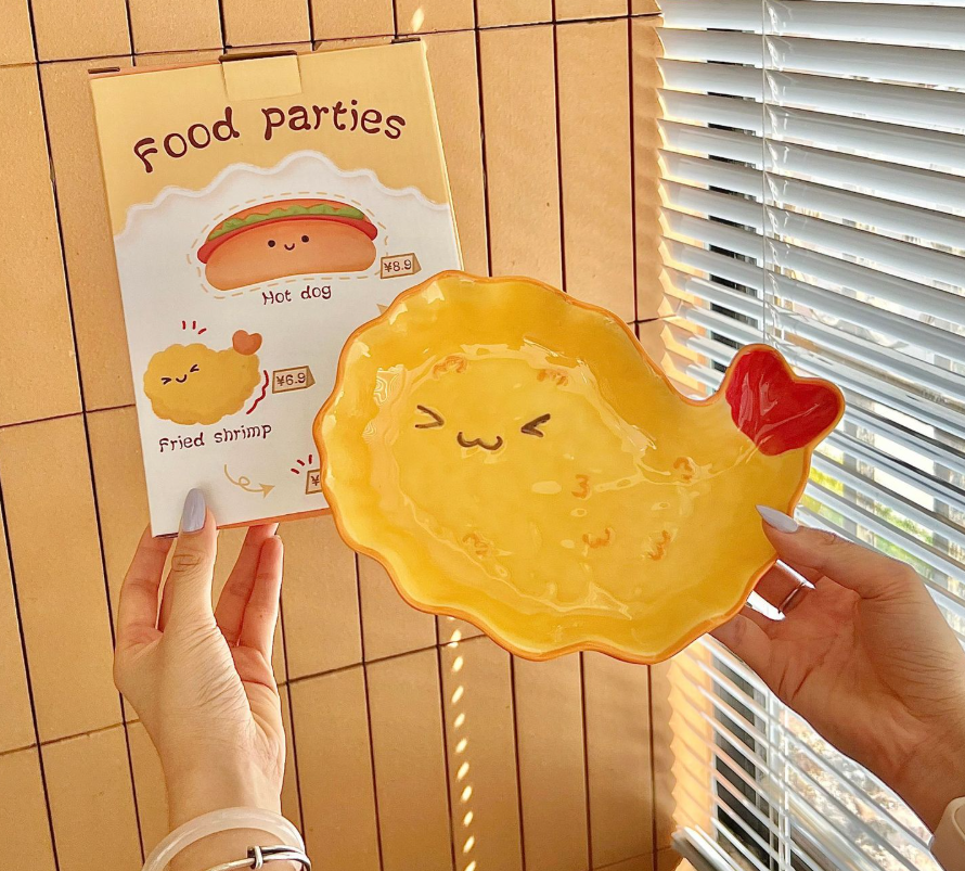 Керамічна фігурна тарілка “Food Party”
