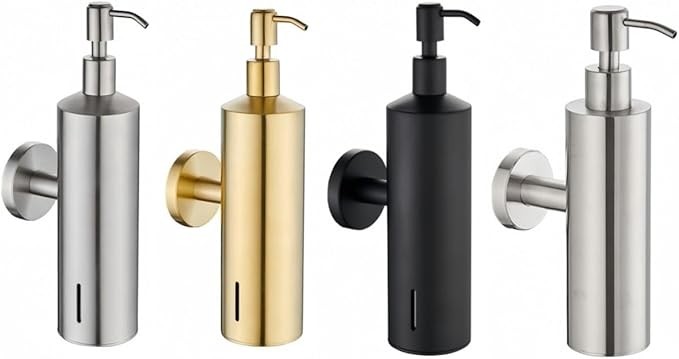 Настінний дозатор для рідкого мила 200 мл з нержавіючої сталі SUS 304