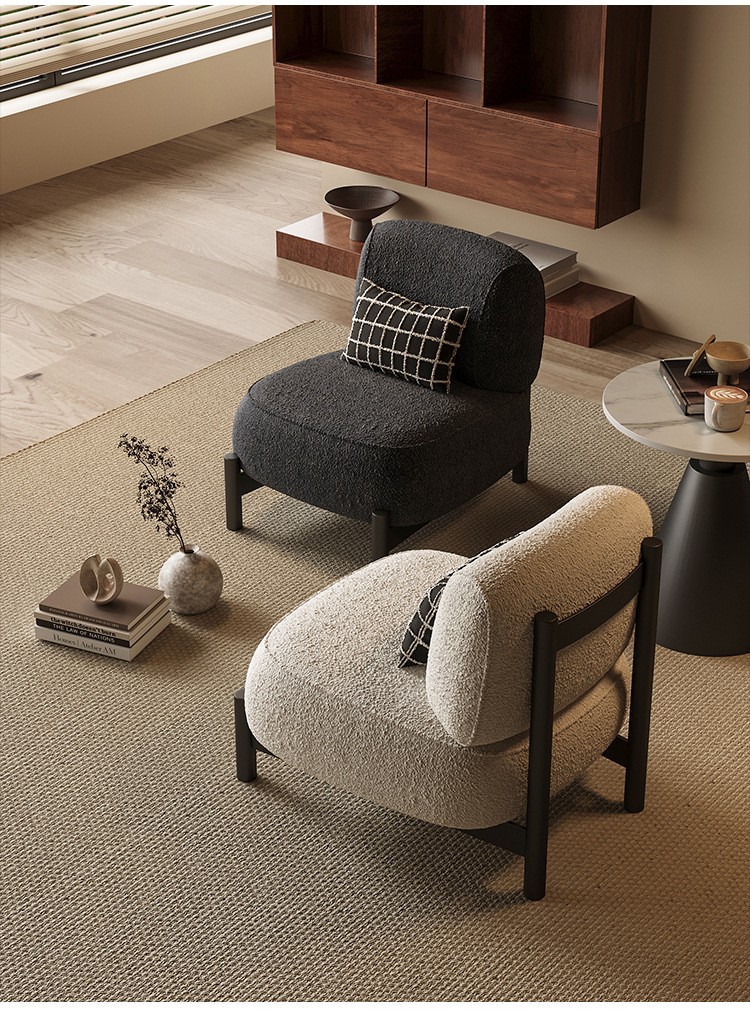 Крісло для вітальні Teddy, скандинавський стиль, металевий каркас