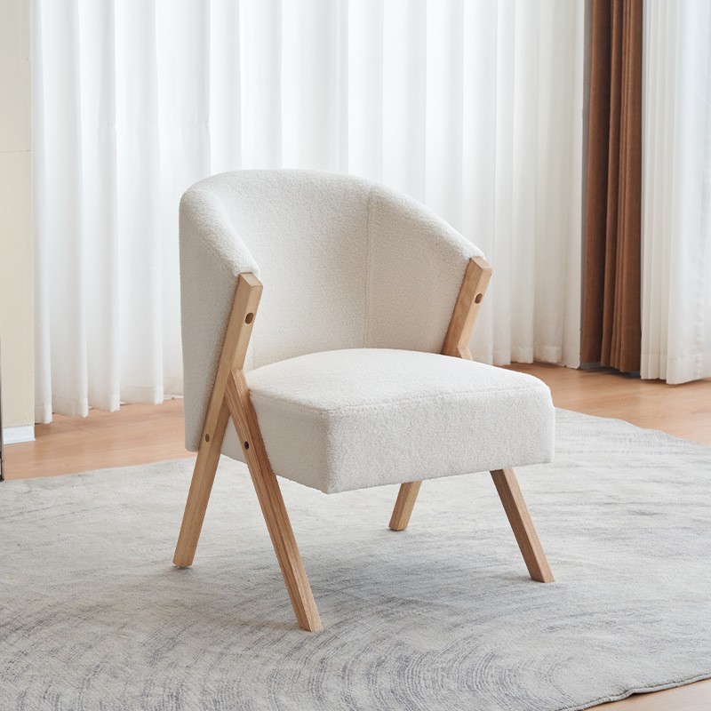 Крісло для вітальні Sherpa, скандинавський стиль, дерев’яний каркас
