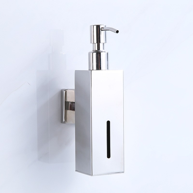 Настінний дозатор для мила, нержавіюча сталь, 200 мл