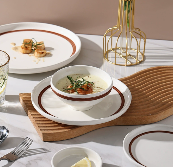 Керамічна тарілка Byron у ретро-стилі 15,2 см