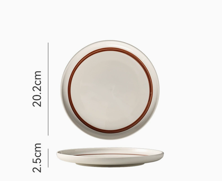 Керамічна тарілка Byron у ретро-стилі 20,2 см