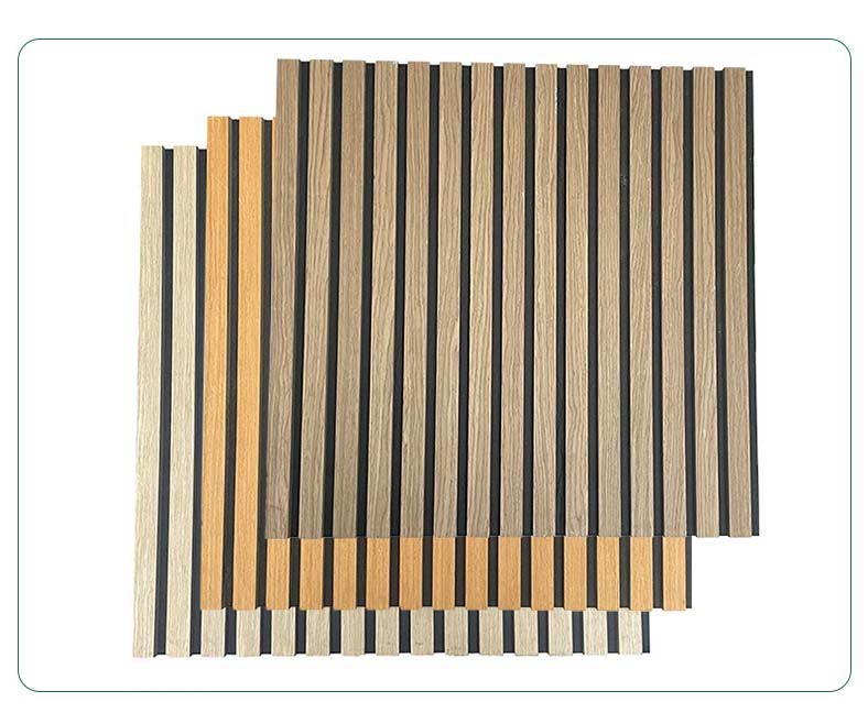 Акустична рейкова панель для стіни, декоративні рейки з шумопоглинанням, натуральний шпон, 240×60 см