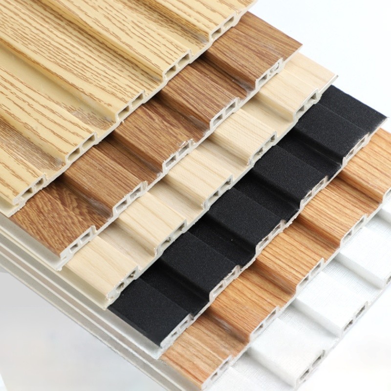 Настінні рейкові панелі ПВХ/WPC під дерево (Great Wall Board, ламельні 3D панелі)