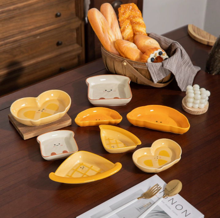 Креативна керамічна тарілка для закусок, 2 види