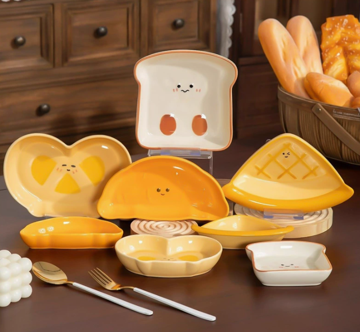 Креативна керамічна тарілка для закусок, 4 види