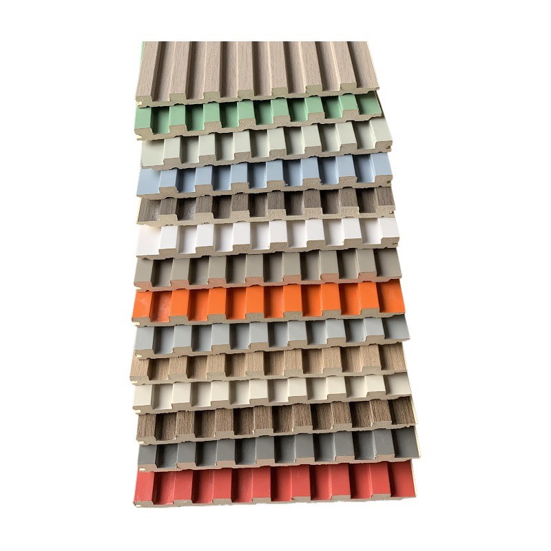 Настінні рейкові панелі WPC 3000×150×8 мм (тонкі декоративні ламелі під дерево / однотонні)