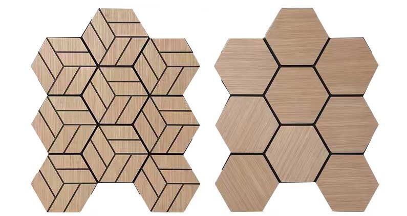 Акустичні 3D панелі (гексагон) 680×820 мм (ПВХ / шпон)