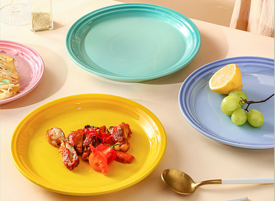 Керамічна тарілка у скандинавському стилі 17,7 см, 8 кольорів