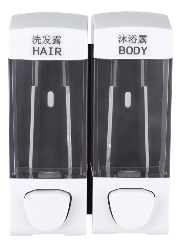 Настінний подвійний дозатор для мила, 350 мл * 2. Колір в асортименті